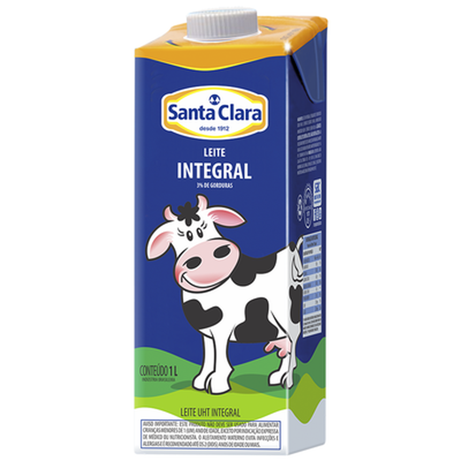 LEITE SANTA CLARA INTEGRAL C/TAMPA 1L