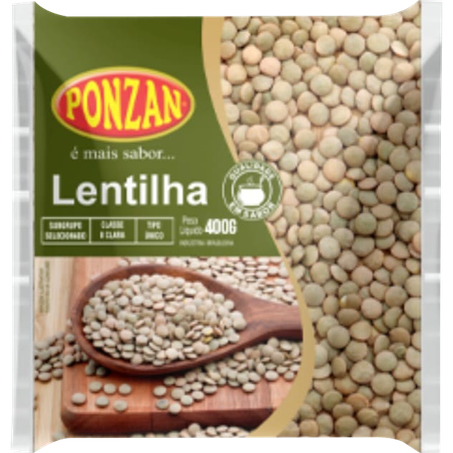 Lentilha ponzan pacote 400g