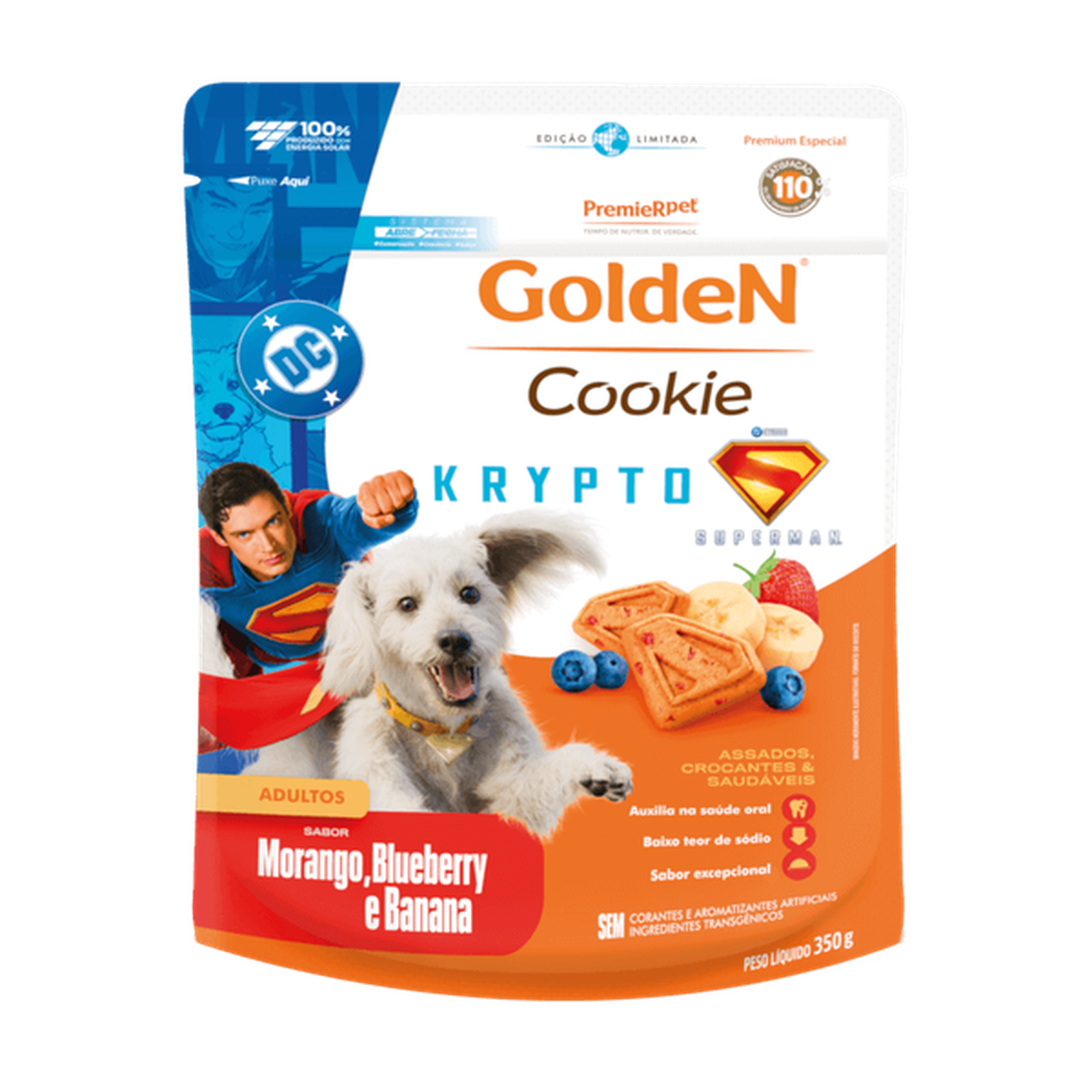 Cookie Golden Krypto para Cães Adultos Edição Limitada 350Gr