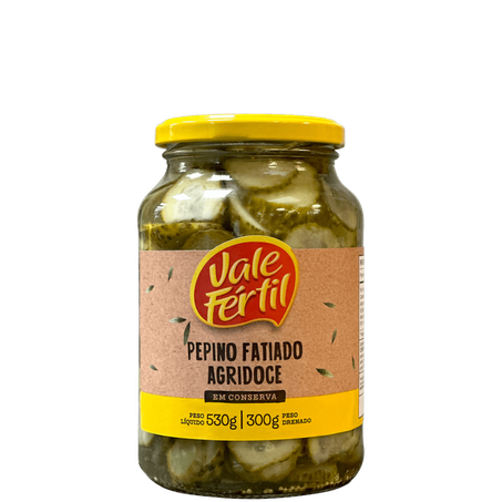 PEPINO FATIADO 300G - VALE FERTIL