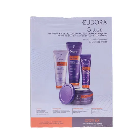 Kit Shampoo Condic Liso Intenso Eudora 375ml 360-18