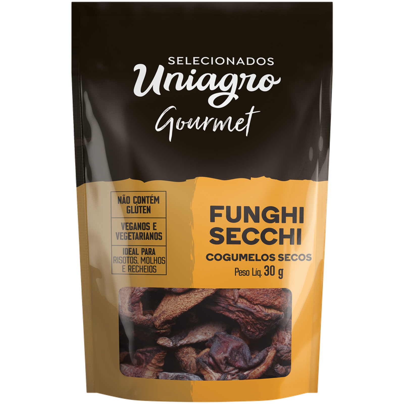 COGUMELO FUNGHI SECCHI SECO UNIAGRO GOURMET