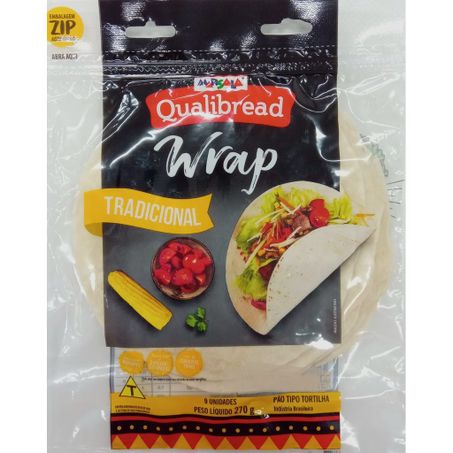 Pao wrap marsala tradicional tipo tortilha c/09 270g