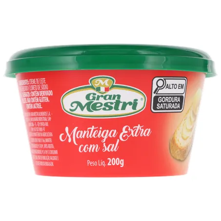 Manteiga Extra Gran Mestri com Sal Pote 200gr 360-0