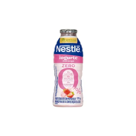 Iogurte nestle 170g morango batido zero