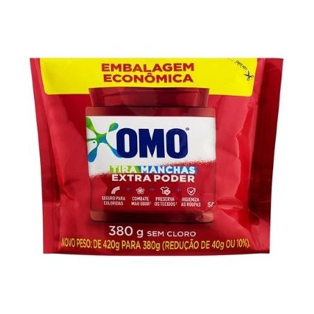TIRA MANCHAS PO ROUPAS COLOR OMO 380G PCT