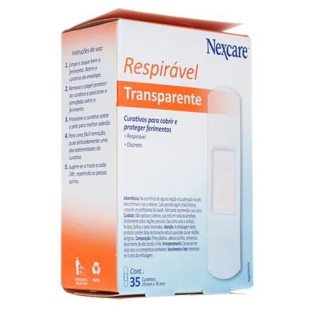 Curativo Nexcare Transparente Caixa 35un 
  360-14