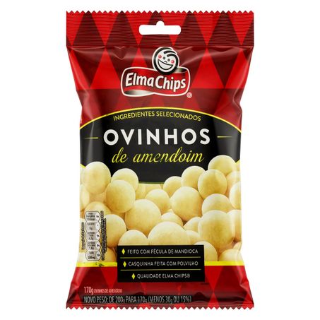OVINHOS DE AMENDOIM ELMA CHIPS 170G