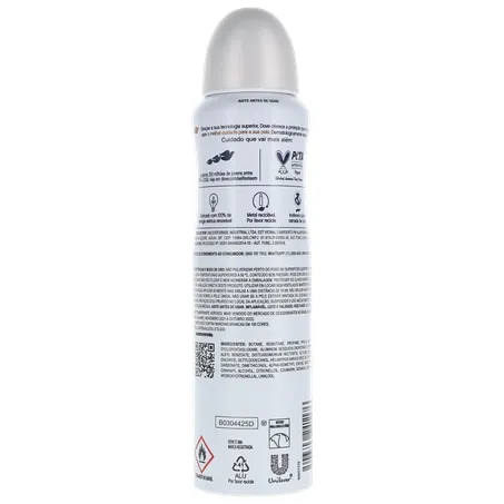 Antitranspirante Aerosol Dove Invisible Dry Violeta e Frésia Branca Frasco Spray 150ml 360-17