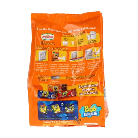 MISTURA BOLO ORQUÍDEA BOB ESPONJA CENOURA COM CHOCOLATE 300G 360-2