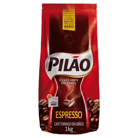 CAFÉ PILÃO 1KG ESPRESSO ROASTED BEANS