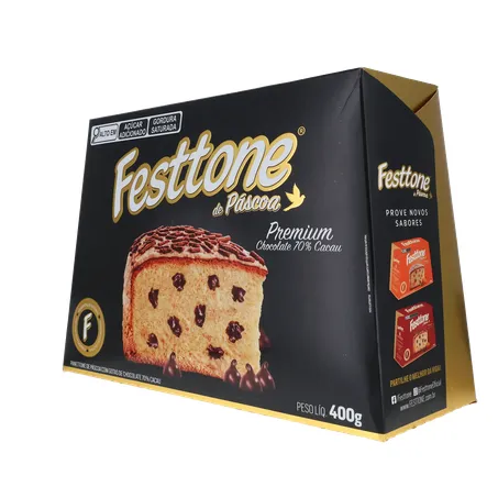 Panettone de Páscoa Festtone Chocolate 70 Cacau 400G 360-4