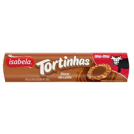 BISCOITO TORTINHAS ISABELA DOCE DE LEITE 140G