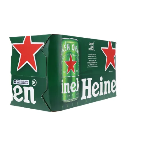 Cerveja Lager Heineken Puro Malte Lata 269ml - Pacote com 8un - 2.1lt 360-31
