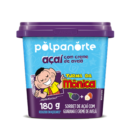 Açaí Polpanorte com avelã 180g