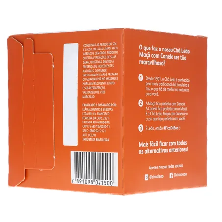Chá Leão Maça e Canela C/10 Sachês 360-22