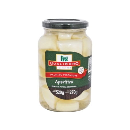 Palmito qualidoro 300gr pupunha aperitiv