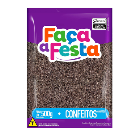 CONFEITO GRANULADO LEKE GOURMET BRIGADEIRO 500G