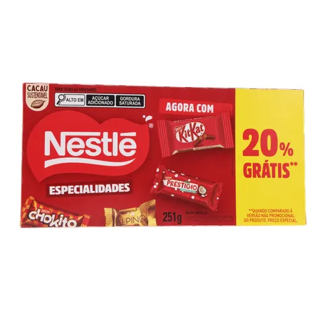 Bombom Nestle Especialidades 20  Desconto 251g 360-35