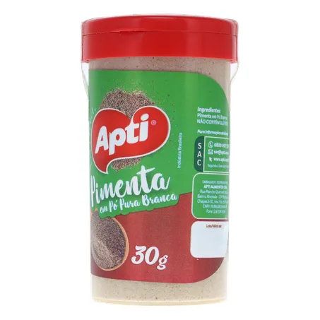 Pimenta Apti em Pó Pura Branca Embalagem 30G 360-3
