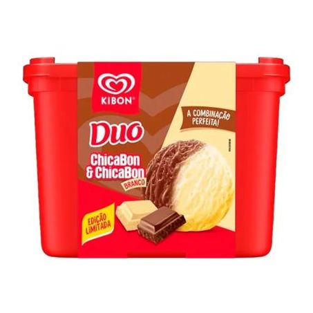 Sorvete kibon duo branco chicabon 1.5l