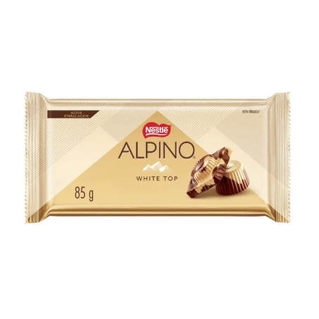 Barra de chocolate nestle alpino nevado 85g