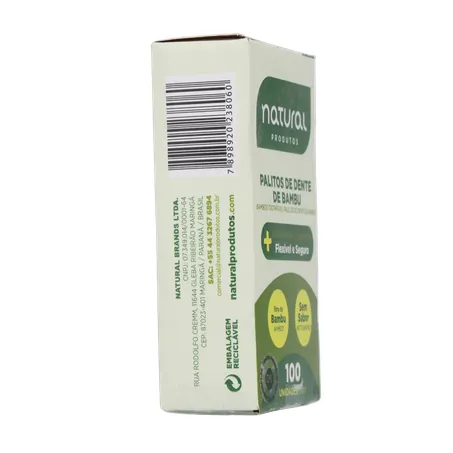 Palito dental natural bambu 100un 360-11