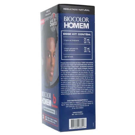 Coloração Biocolor Homem Bozzano Preto 360-7