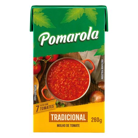 Molho de tomate tradicional pomarola caixa