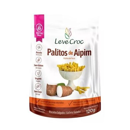 Palitos de aipim leve croc sem glúten 120g