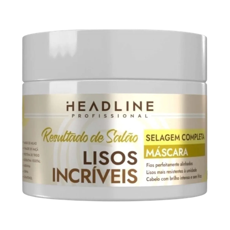 Máscara Headline Capilar Resultado De Salão Lisos Incríveis 300g 
 