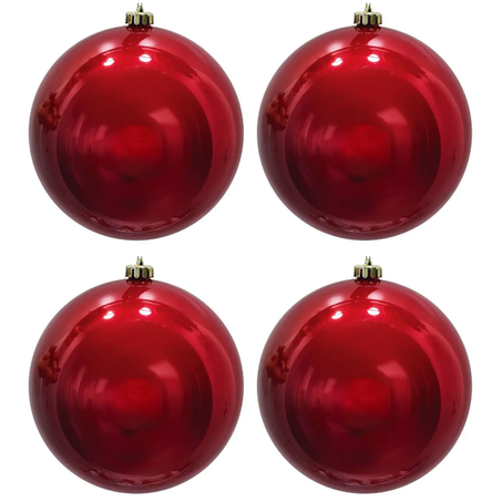 ENFEITE NATAL YANGZI BOLA BRILHANTE 5CM C/4UN REF 1441