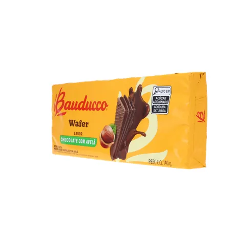 Biscoito Wafer Bauducco Chocolate Avelã 140g 360-5