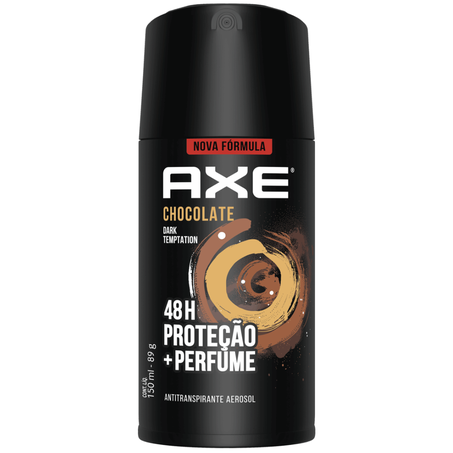 Desodorante aerosol axe 150ml chocolate