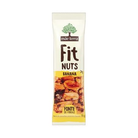 Barra cereal nuts castanha, sementes e banana mãe terra 25g
