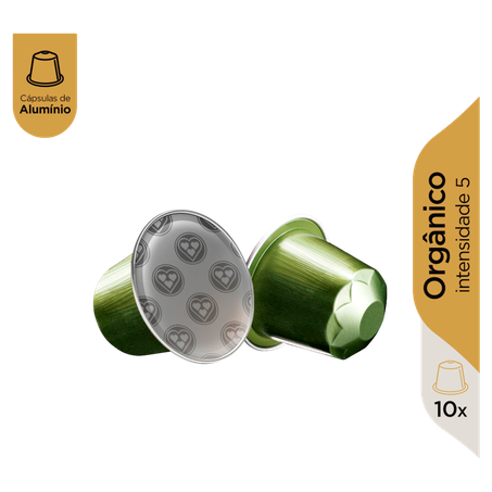 Café em Cápsula Torrado e Moído Orgânico 3 Corações Caixa 50g 10 Unidades 360-1