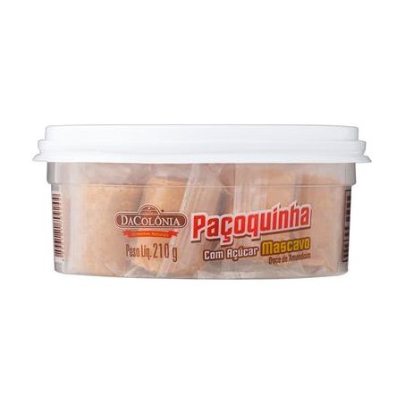 Pacoca rolha da colonia c/acucar mascavos 210 gr.