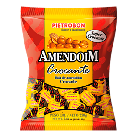 Bala pietrobon amendoim croc. 250g