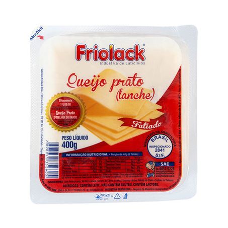 Queijo friolack fatiado prato