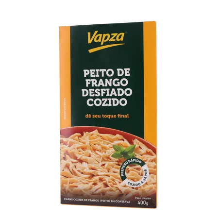 Peito de Frango Vapza Desfiado E Cozido Caixa 400G 360-1