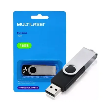 PEN DRIVE MULTILASER 16GB TWIST