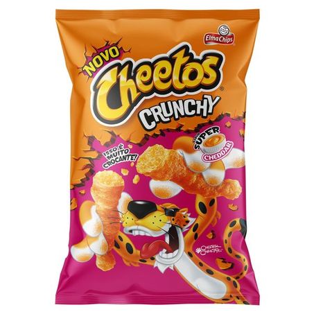 Salgadinho elma chips cheetos crunchy super cheddar 78g