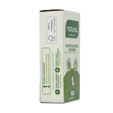 Palito dental natural bambu 100un 360-29
