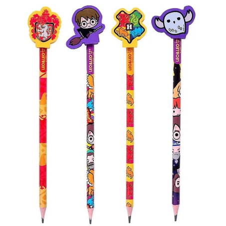 Esc lapis preto redondo harry potter c/borracha un
