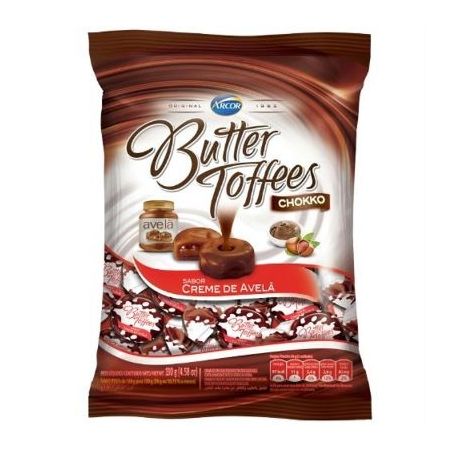BALA BUTTER TOFFEES CHOKKO CREME DE AVELA 100GR