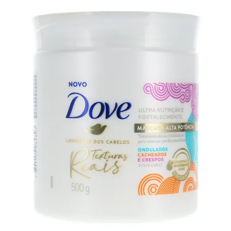 Máscara de Tratamento Texturas Reais Ondulados, Cacheados e Crespos Azeite de Oliva Dove 500G 360-33