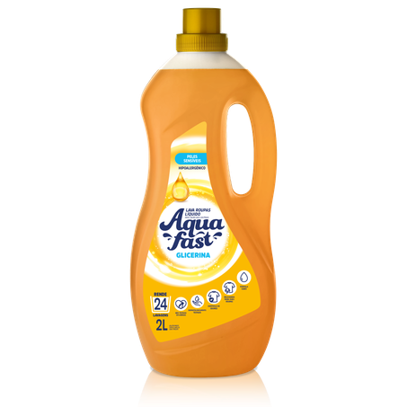 Lava roupas aquafast glicerina 2l