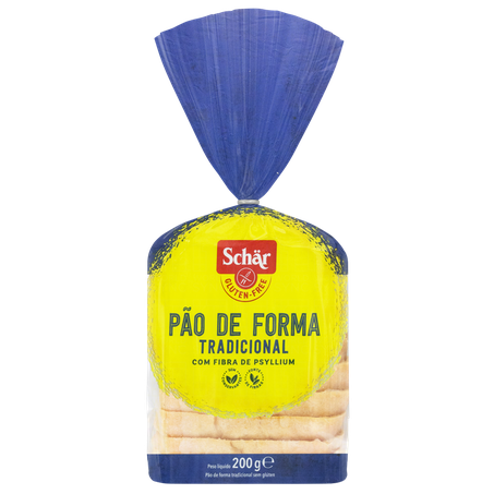 Pão schar tradicional com psyllium sem glutem 200g