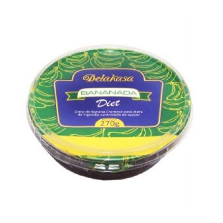 Bananada Diet Delakasa Embalagem 270G