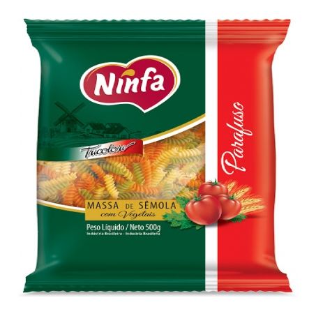 Massa parafuso tricolori ninfa 500g
